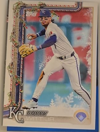 2025 Topps Holiday #H100 Bobby Witt Jr. — front