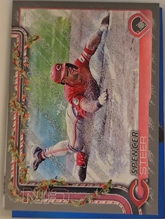 2025 Topps Holiday #H192 Spencer Steer — front