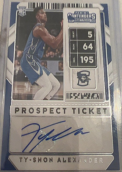 2020 Panini Contenders Draft Picks #109 Ty-Shon Alexander — front