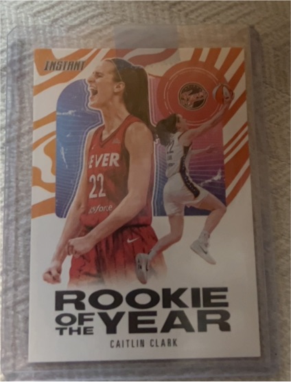 2024 Panini Instant #CCROY-A Caitlin Clark Rookie of the Year — front