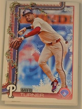2025 Topps Holiday #H90 Trea Turner — front