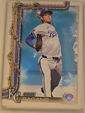 2025 Topps Holiday #H63 Cole Ragans — front