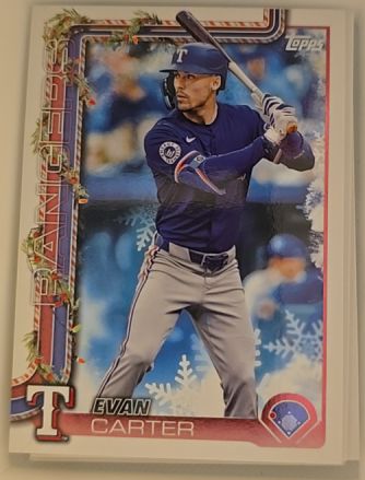 2025 Topps Holiday #H2 Evan Carter — front