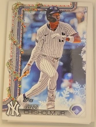 2025 Topps Holiday #H176 Jazz Chisholm Jr. — front