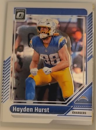 2024 Donruss Optic #110 Hayden Hurst Los Angeles Chargers — front