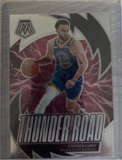2023-24 Panini Mosaic #13 Stephen Curry Thunder Road — front