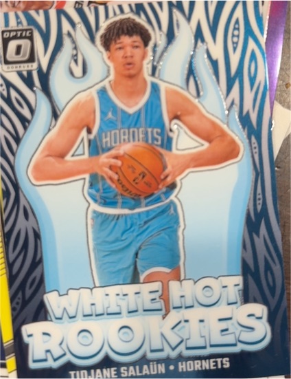 2024-25 Donruss Optic #3 Tidjane Salaun White Hot Rookies — front