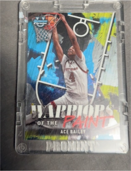 2024-25 Bowman Chrome University #WP-8 Ace Bailey Warriors of the Paint — front