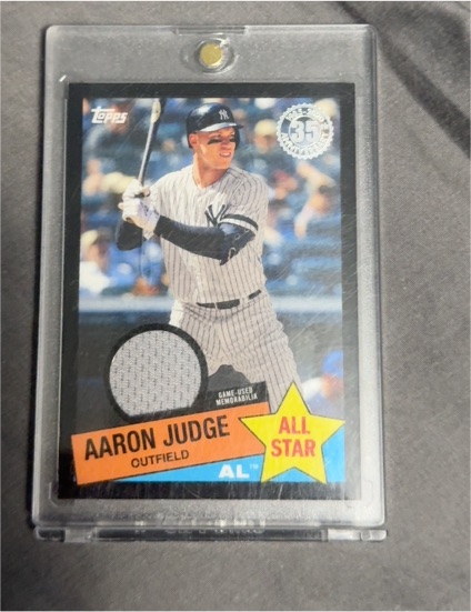 2020 Topps 1985 Topps Baseball All-Stars Relics Aaron Judge #85ASR-AJ — front