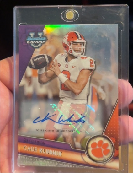 2023 Bowman University Chrome #33 Cade Klubnik — front