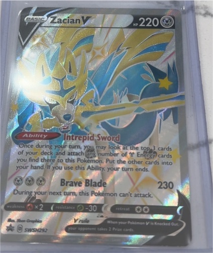 Pokémon TCG Zacian V SWSH292 — front