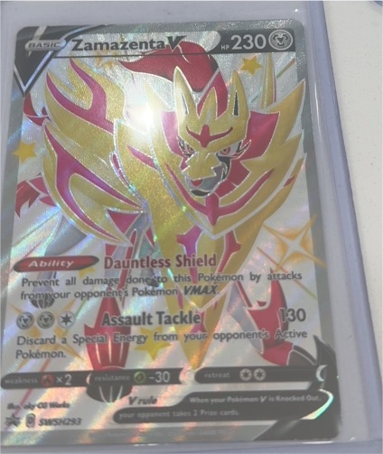 2020 Pokémon TCG Sword & Shield Zamazenta V #SWSH293 — front