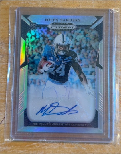 2019 Panini Prizm Draft Picks #Miles Sanders Rookie Card — front