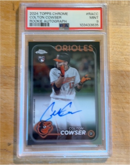 2024 Topps Chrome #RA-CC Colton Cowser Rookie Autograph — front