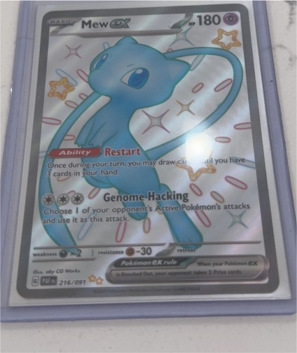 2024 Pokémon Paldean Fates #216 Mew EX — front