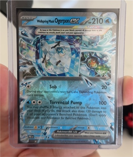 2024 Pokémon TCG Prismatic Evolutions #027 Wellspring Mask Ogerpon ex — front