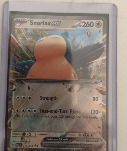 2025 Pokémon Prismatic Evolutions #076 Snorlax ex — front