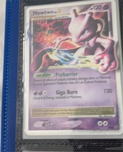 2008 Pokémon Black Star Promo #DP28 Mewtwo Lv. X — front