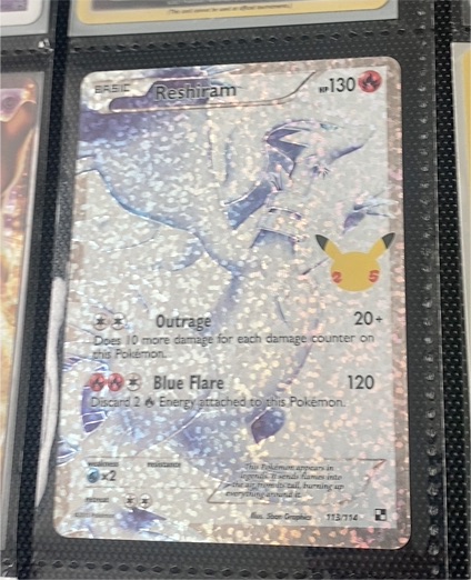 2021 Pokemon Celebrations Classic Collection #113 Reshiram Full Art — front