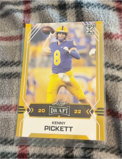 2022 Leaf Draft #09 Kenny Pickett — front
