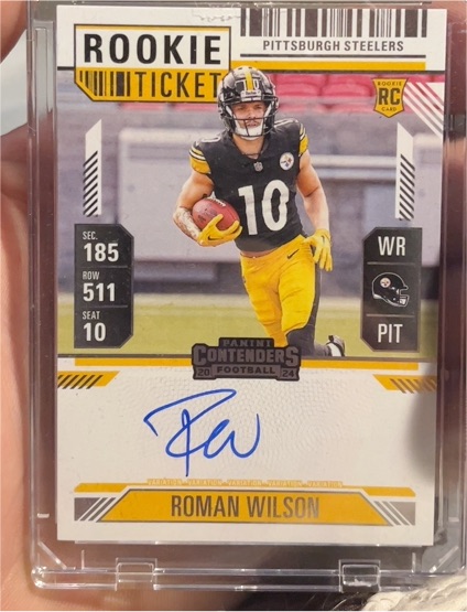 2024 Panini Contenders #185 Roman Wilson Rookie Ticket — front