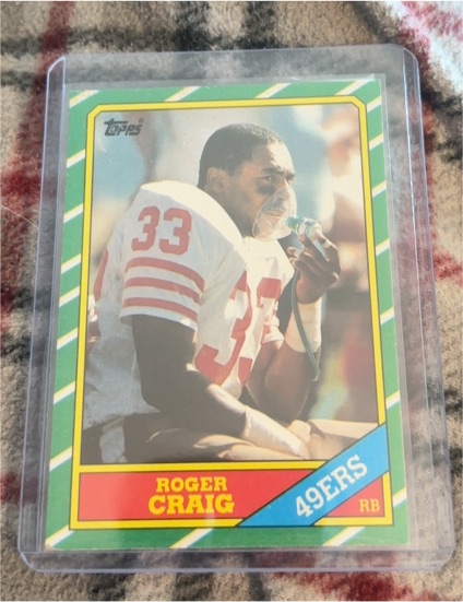 1986 Topps Football #157 Roger Craig — front
