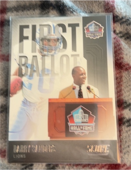2022 Score #FB-BS Barry Sanders First Ballot — front
