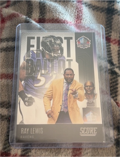 2022 Panini Score First Ballot #FB-RL Ray Lewis — front
