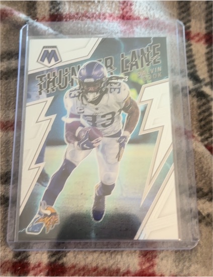 2022 Panini Mosaic Thunder Lane #TL-3 Dalvin Cook — front