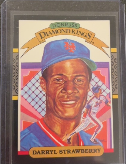 1987 Donruss Diamond Kings #4 Darryl Strawberry — front
