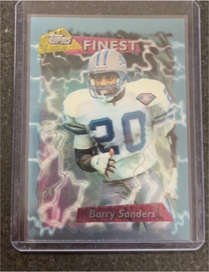 1995 Topps Finest #250 Barry Sanders — front