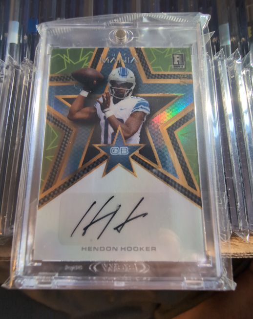 2023 Wild Card Auto Mania #QB Hendon Hooker — front