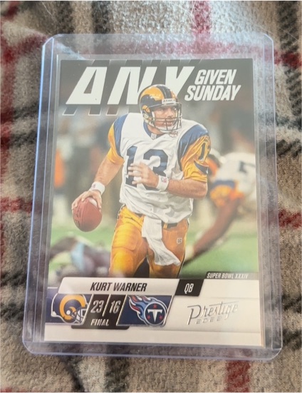 2022 Panini Prestige Any Given Sunday #7 Kurt Warner — front