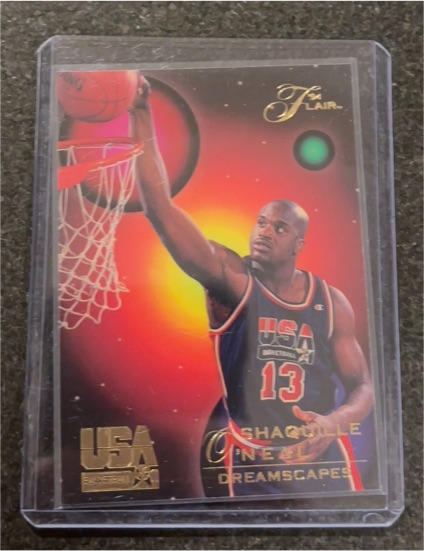 1994 Flair USA Basketball #80 Shaquille O'Neal Dreamscapes — front
