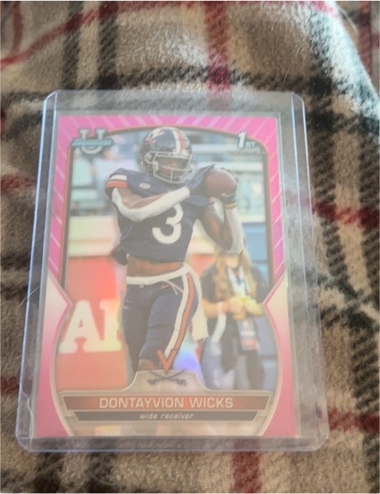 2022 Bowman University Chrome #96 Dontayvion Wicks — front