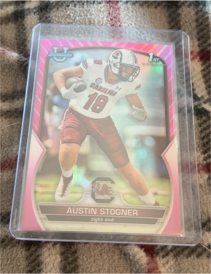 2022 Bowman University Chrome #84 Austin Stogner — front