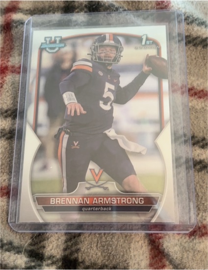 2022 Bowman University Chrome #53 Brennan Armstrong — front