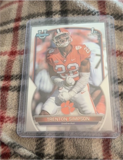 2022 Bowman University Chrome #45 Trenton Simpson — front