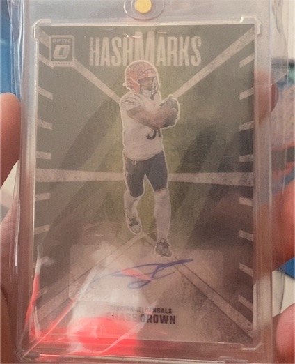 2024 Panini Donruss Optic Hash Marks #HM-CBN Chase Brown — front
