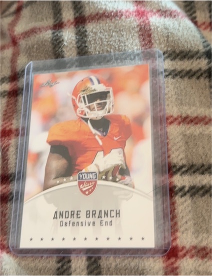 2012 Leaf Young Stars Draft #6 Andre Branch — front