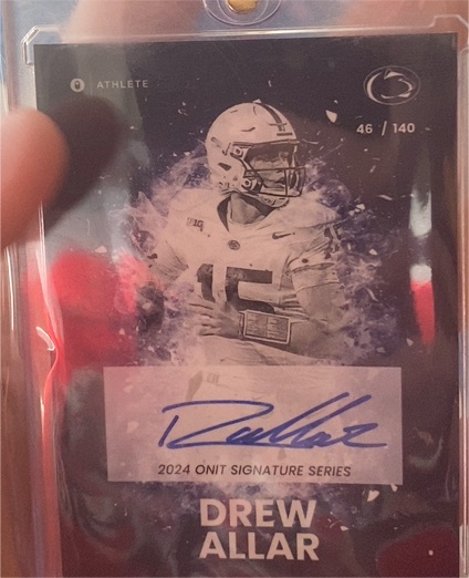 2024 Onit Signature Series #46 Drew Allar — front