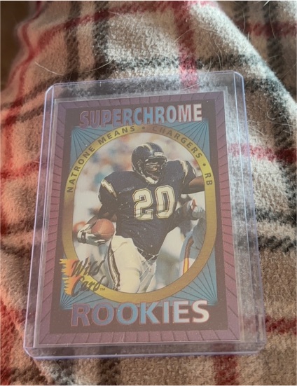 1993 Wild Card Superchrome Rookies #16 Natrone Means — front