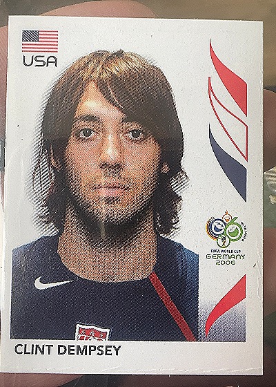 2006 Panini FIFA World Cup Soccer Sticker Clint Dempsey USA #350 — front