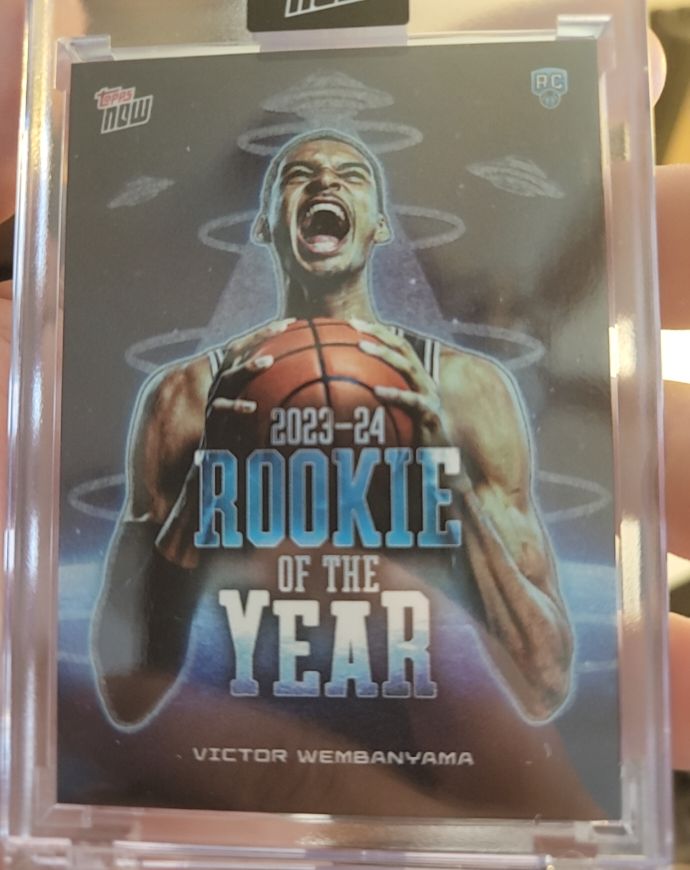 2023-24 Topps Now #VW-6 Victor Wembanyama Rookie of the Year — front