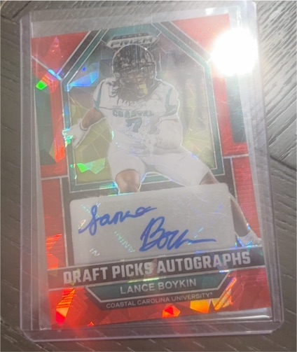 2023 Panini Prizm Draft Picks #DPA-LAB Lance Boykin — front