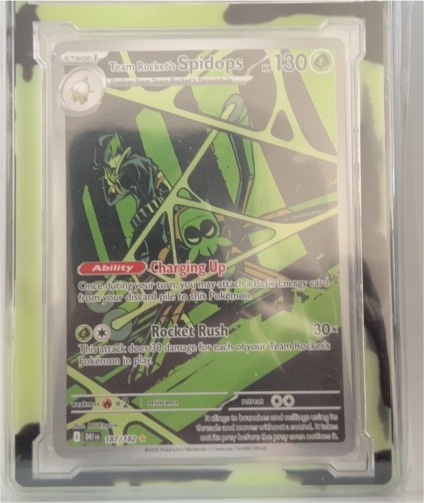2023 Pokémon Sv10: Destined Rivals #187 Team Rocket's Spidops Illustration Rare — front