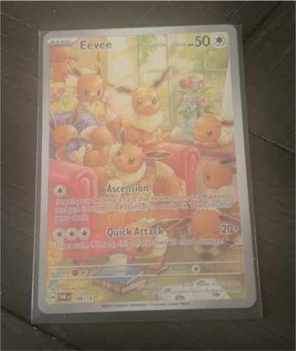 2024 Pokémon TCG SV06: Twilight Masquerade #188/167 Eevee Illustration Rare — front