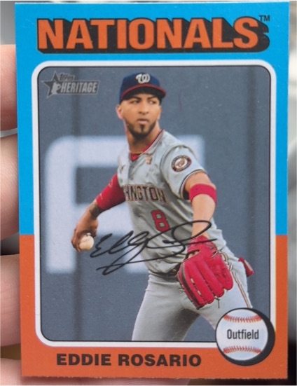 2024 Topps Heritage #518 Eddie Rosario — front