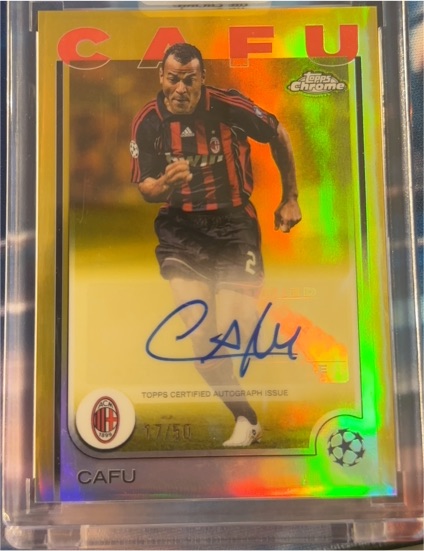 2023 Topps Chrome UEFA #77/50 Cafu — front