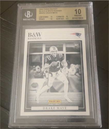2024 Panini Instant #BWR-4 Drake Maye — front